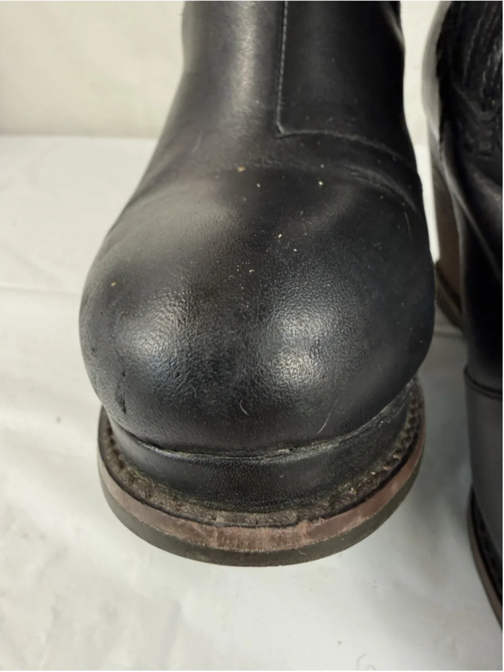 Ariat Ryman knee-high wedge boots SIZE 6.5 B Black Leather
